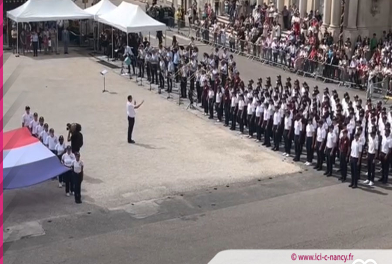 Nancy : avant le feu d'artifice, la cérémonie du 14 Juillet sur la Place de la Carrière