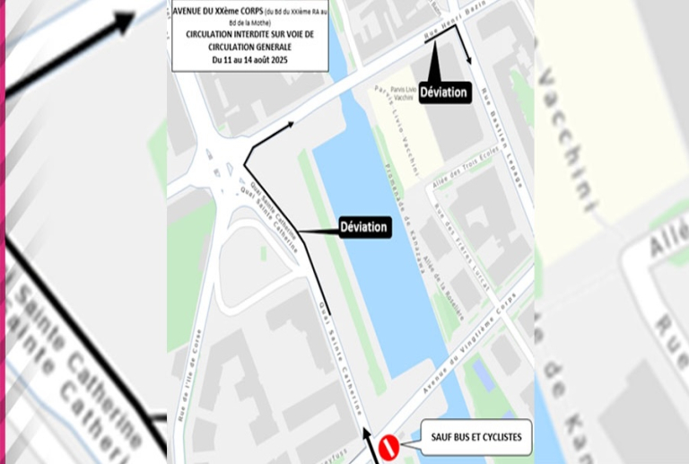 Travaux sur le pont Saint-Georges à Nancy : circulation interrompue du 11 au 14 août