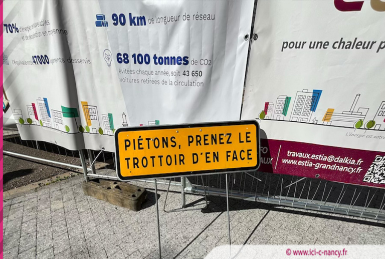 Nancy : des travaux d'extension du réseau de chauffage urbain, en 3 phases, quai de la Bataille et rue du Professeur Alain Larcan 