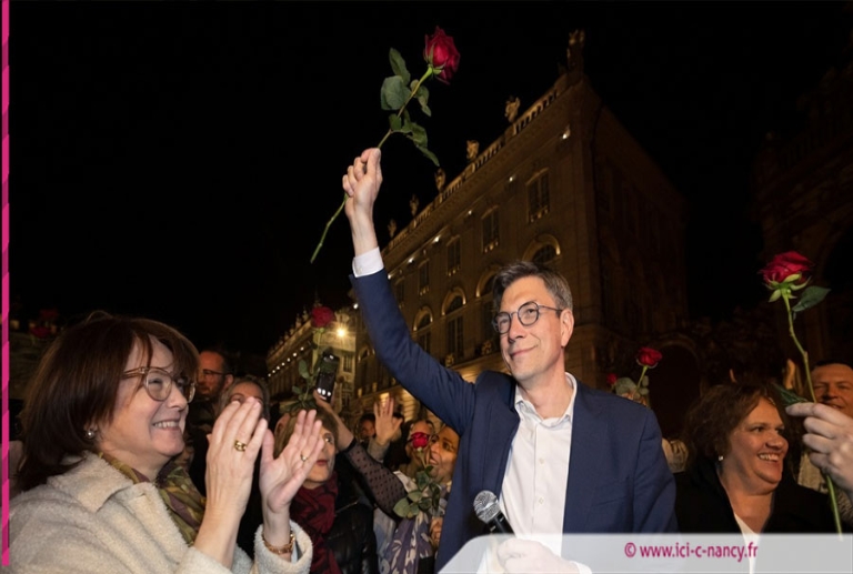 Vidéo. Mathieu Klein réélu à Nancy : une victoire célébrée place Stanislas