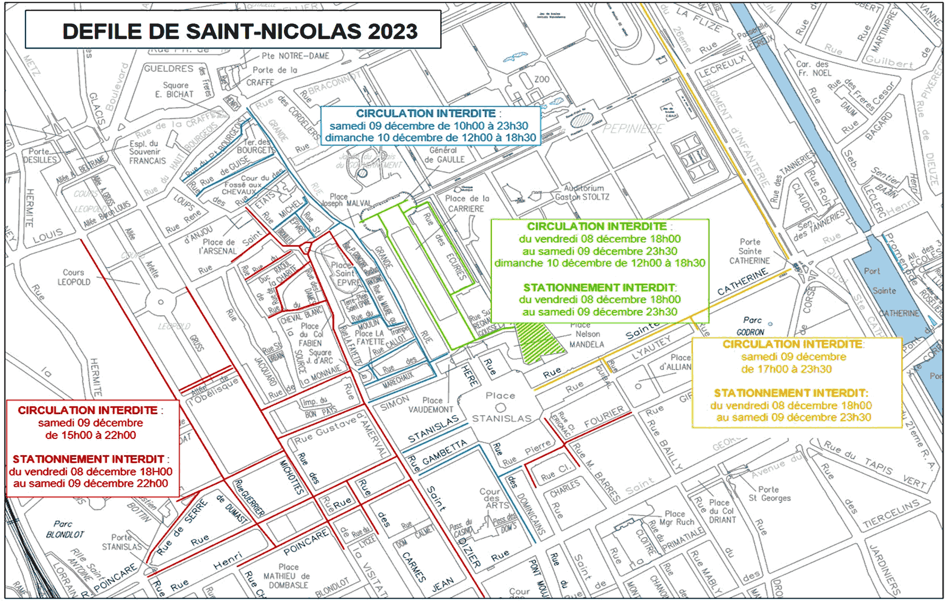 Le plan de stationnement