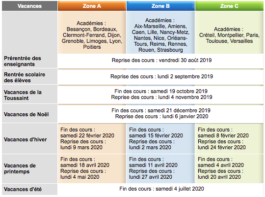 Calendrierscolaire2019