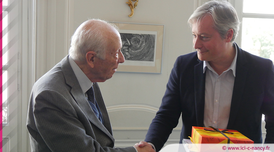 2- Laurent Hénart reçoit l'Ambassadeur Baldocci, témoin de la signature des Traités de Rome