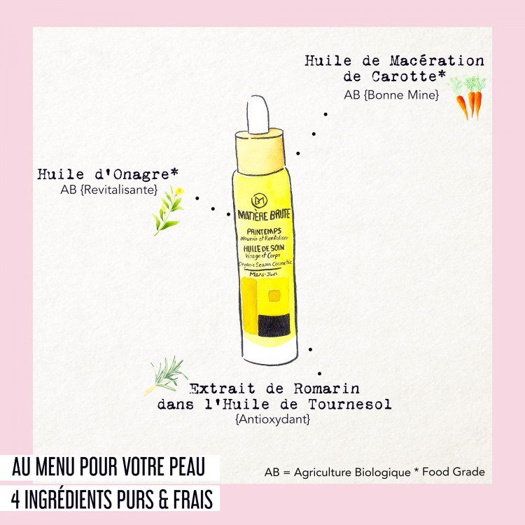 huile de soin revitalisante printemps 50 ml