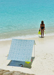tente de plage miasun azur raye bleu madeindesign 335132 original